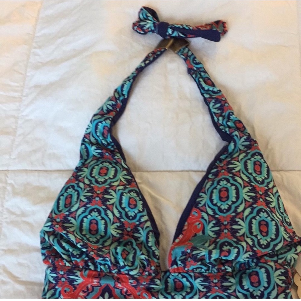 SAHA juno reversible, mint blue red geometrical - Picture 4 of 8